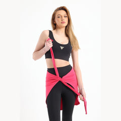 Fuchsia hip cover with sleeves