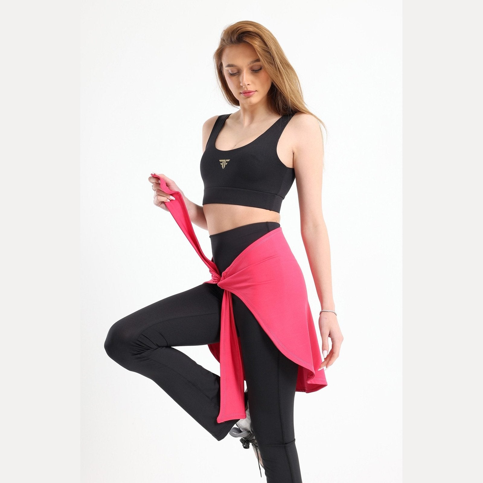 Fuchsia hip cover with sleeves