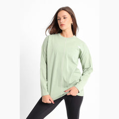 Oversized seam t-shirt in pastel green