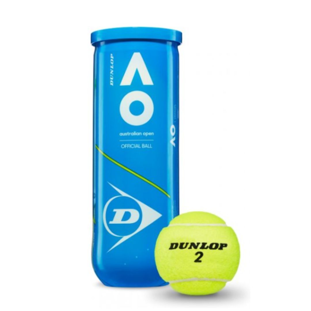 Dunlop Australian Open Tennis Ball Can*3