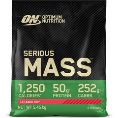 Serious Mass High Protein Weight Gainer - Strawberry 544 Kgs (12 lbs)