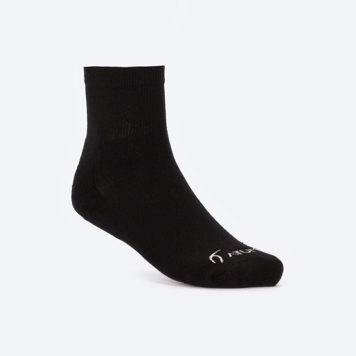 ATUM| Adult Unisex Mid-Crew Socks - Pack of 3 - black