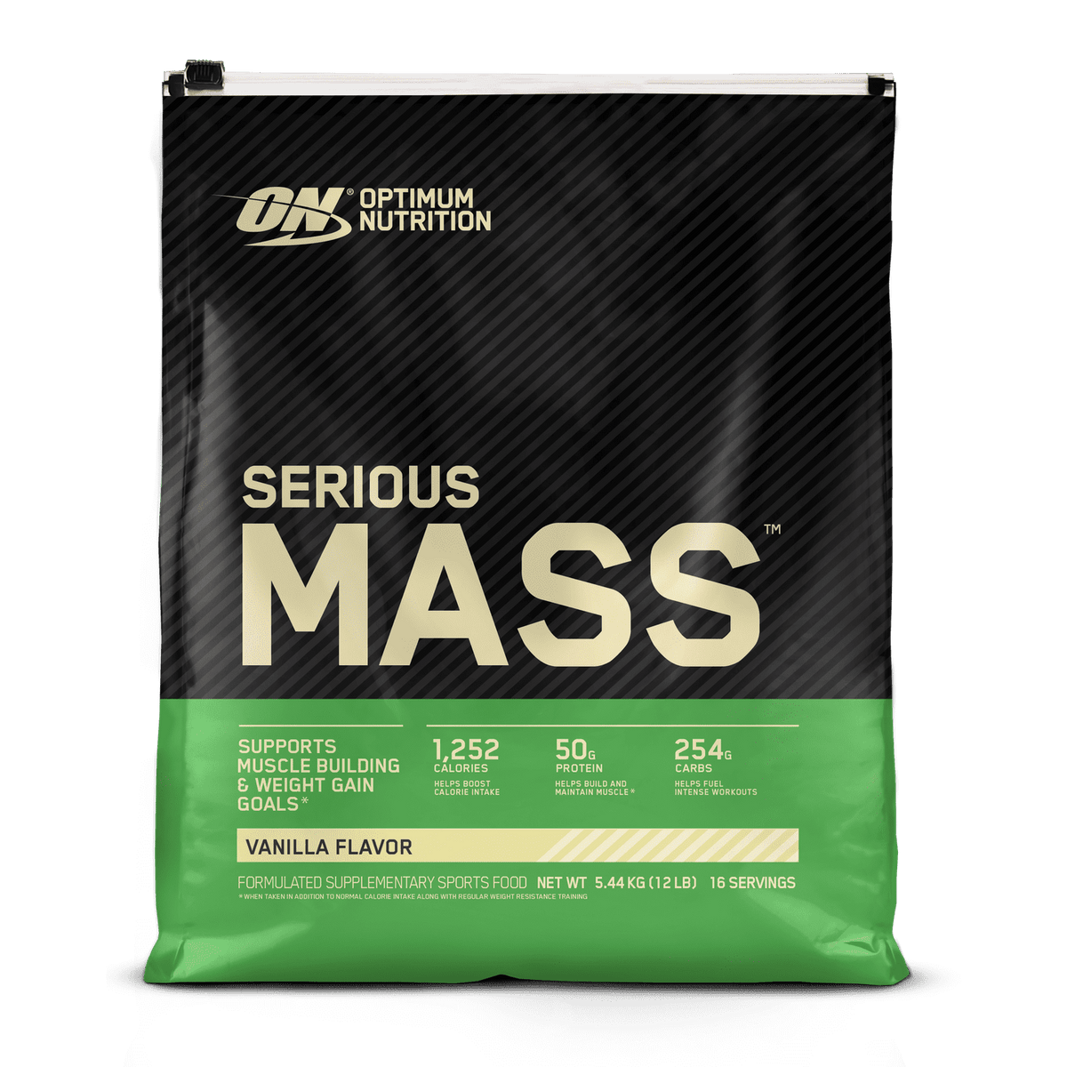 Serious Mass High Protein Weight Gainer - Vanilla 5.44 Kgs (12 lbs)