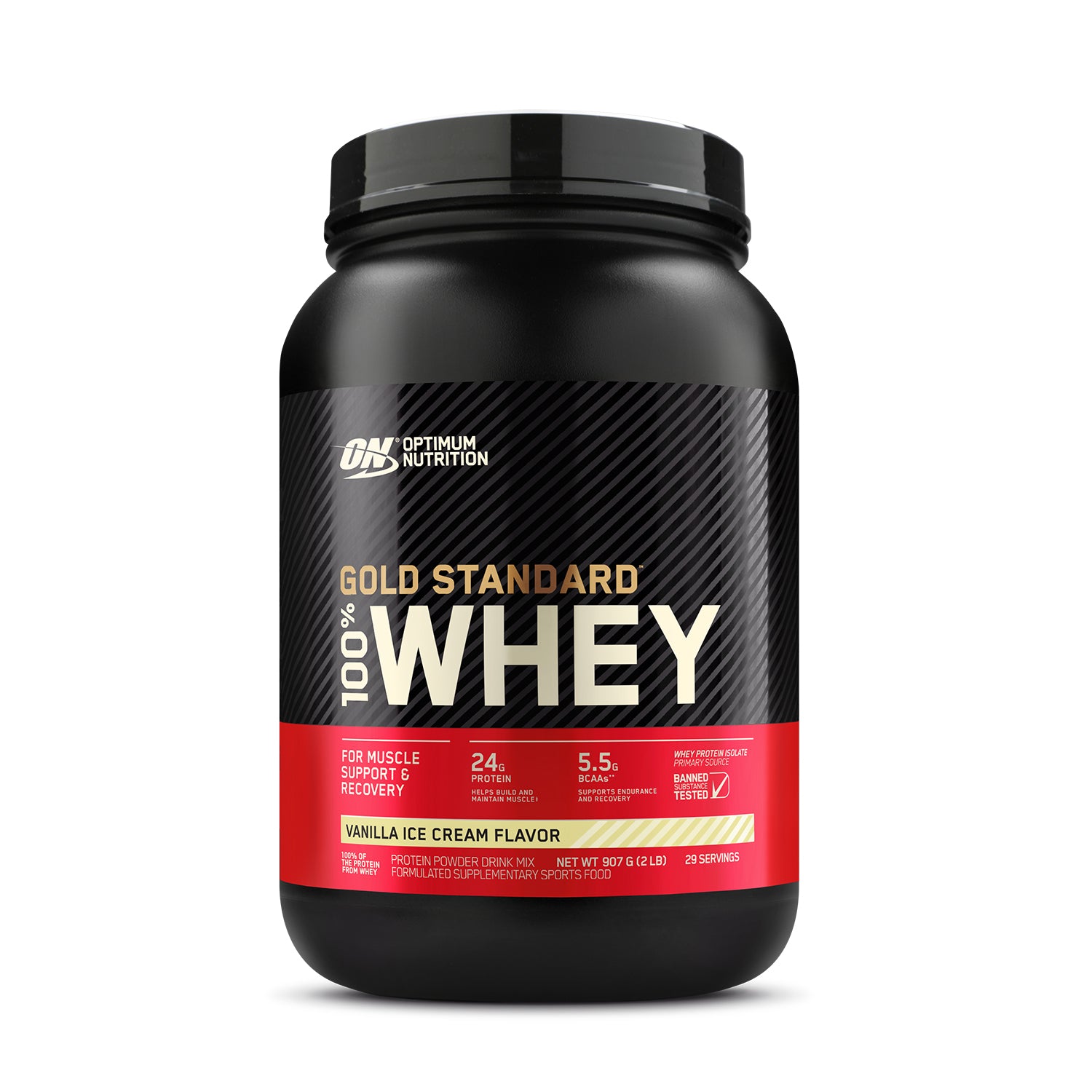 Gold Standard 100 Whey Protein Powder - Vanilla Ice Cream 29 Servings 899 G