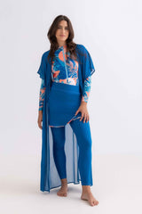 Chiffon Dress - Petroleum