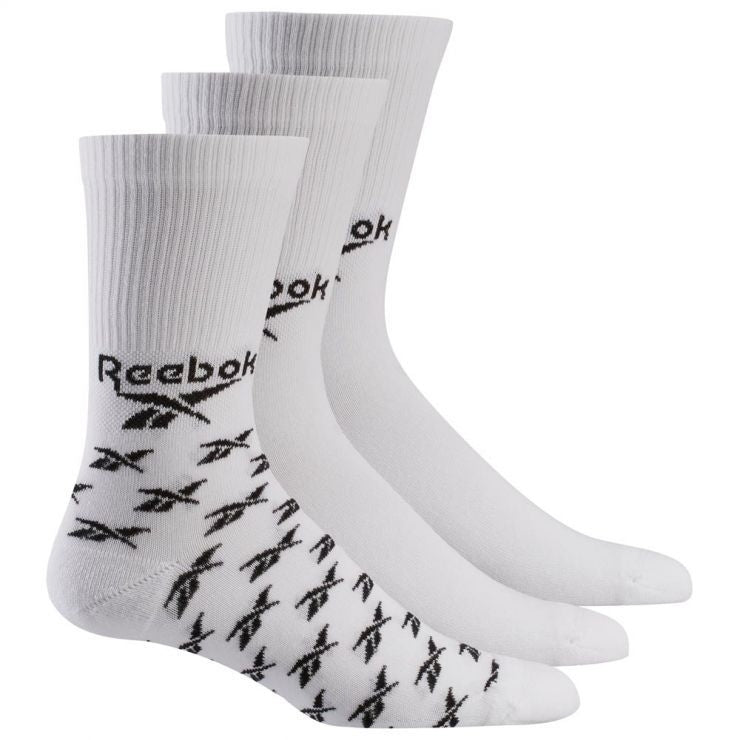 Reebok Classics Fold-Over Crew Socks 3 pairs