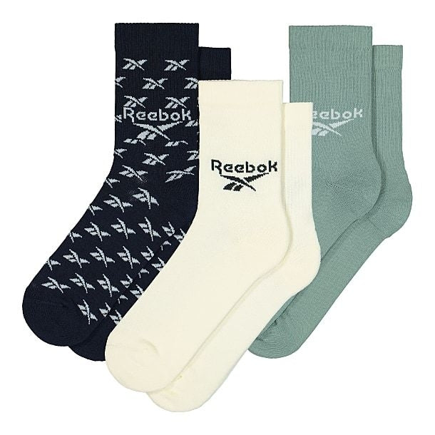 Reebok Classics Fold-Over Crew Socks 3 Pairs