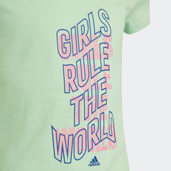 Adidas Slogan Graphic Tee for Girls