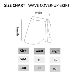 Mauve orchid Wave Cover-Up Skirt