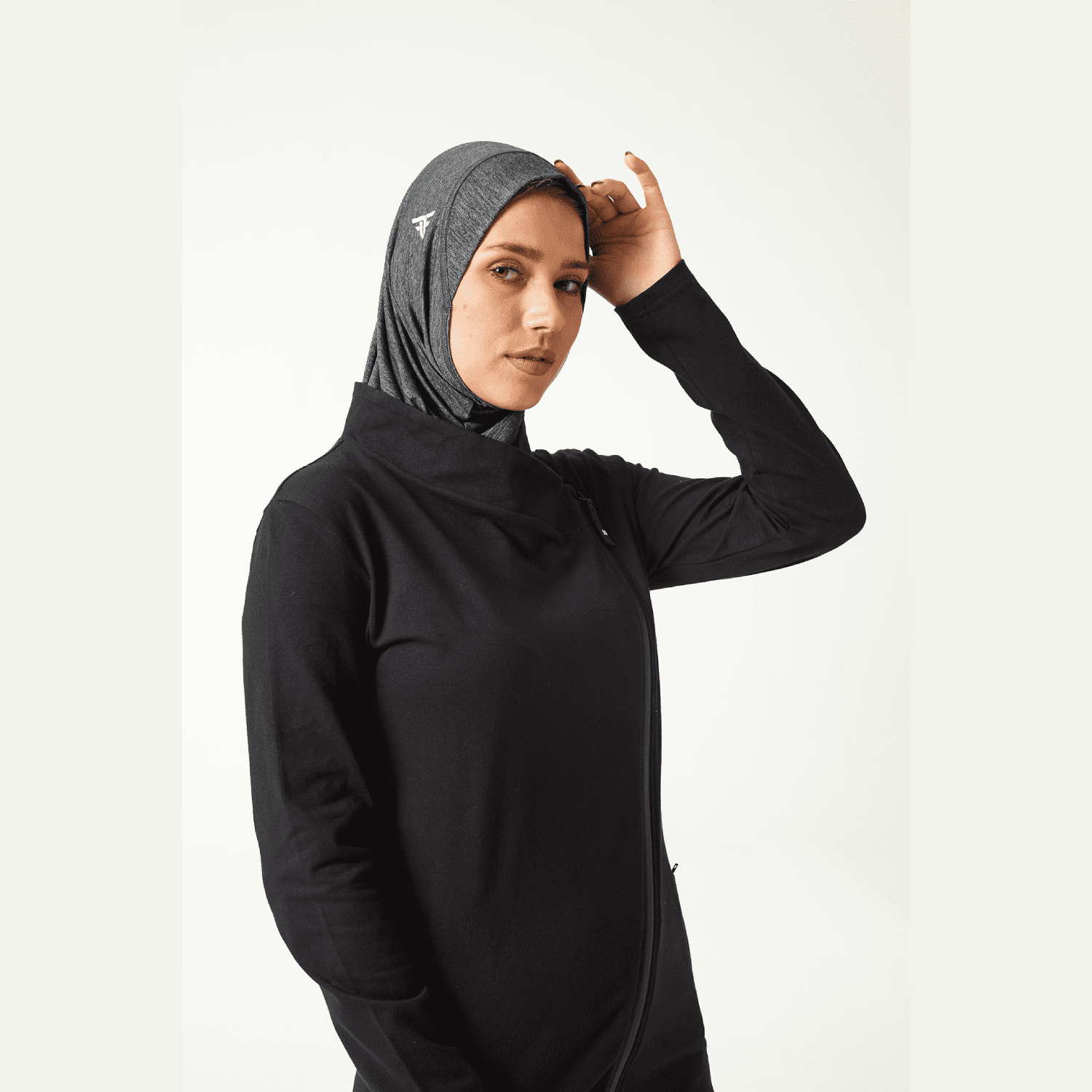 Sports Hijab In Dark Gray