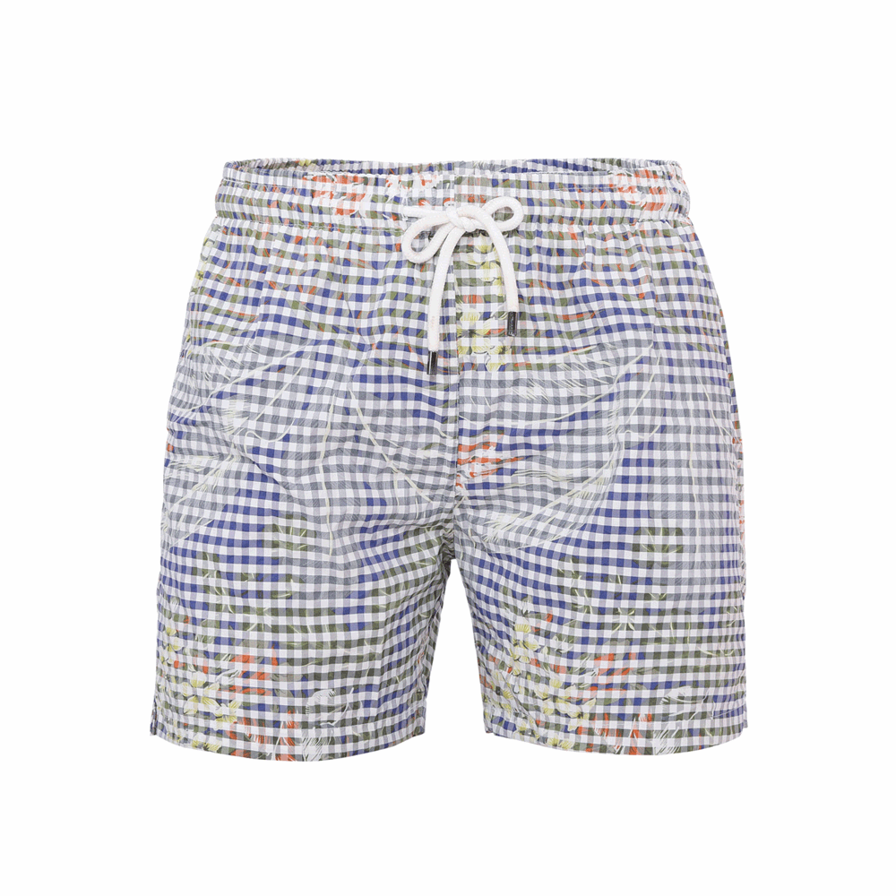 Checks Swimwear Shorts Orange-Mouve