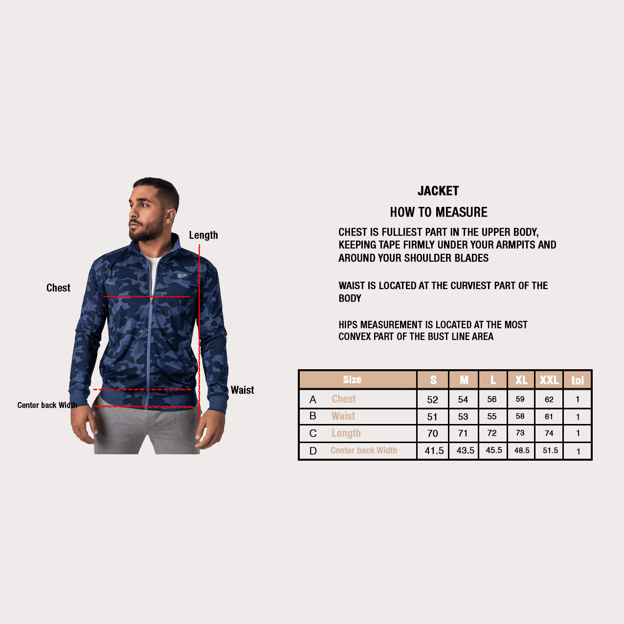 Blue Camo Track Top