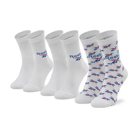 Reebok Set of 3 unisex Classics Fold-Over socks