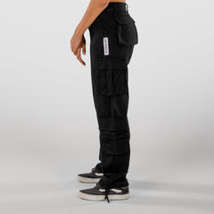 Baggy Midd Rise Cargo Black