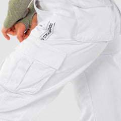 Baggy Midd Rise Cargo White