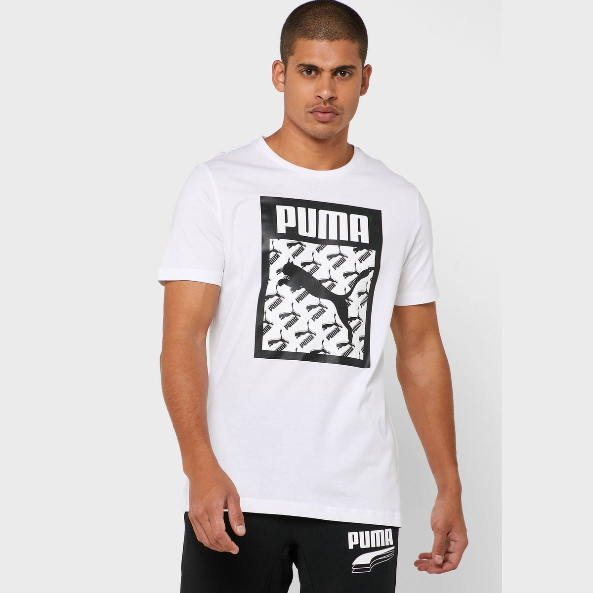 Logo Tee Logo Fill Puma White - Sporty Pro