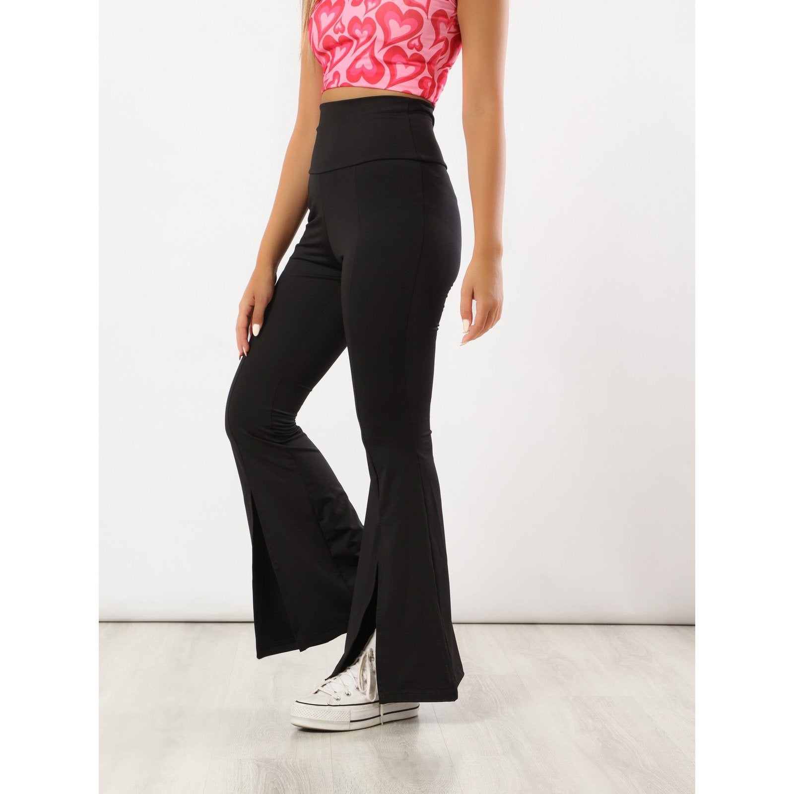 Black Flared Trousers - Sporty Pro