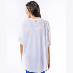 Breathable Mesh T-Shirt in White - Sporty Pro