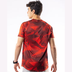 Red Black Dot Lines T.Shirt - Sporty Pro