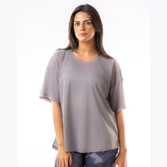 Breathable Mesh T-Shirt in Grey - Sporty Pro