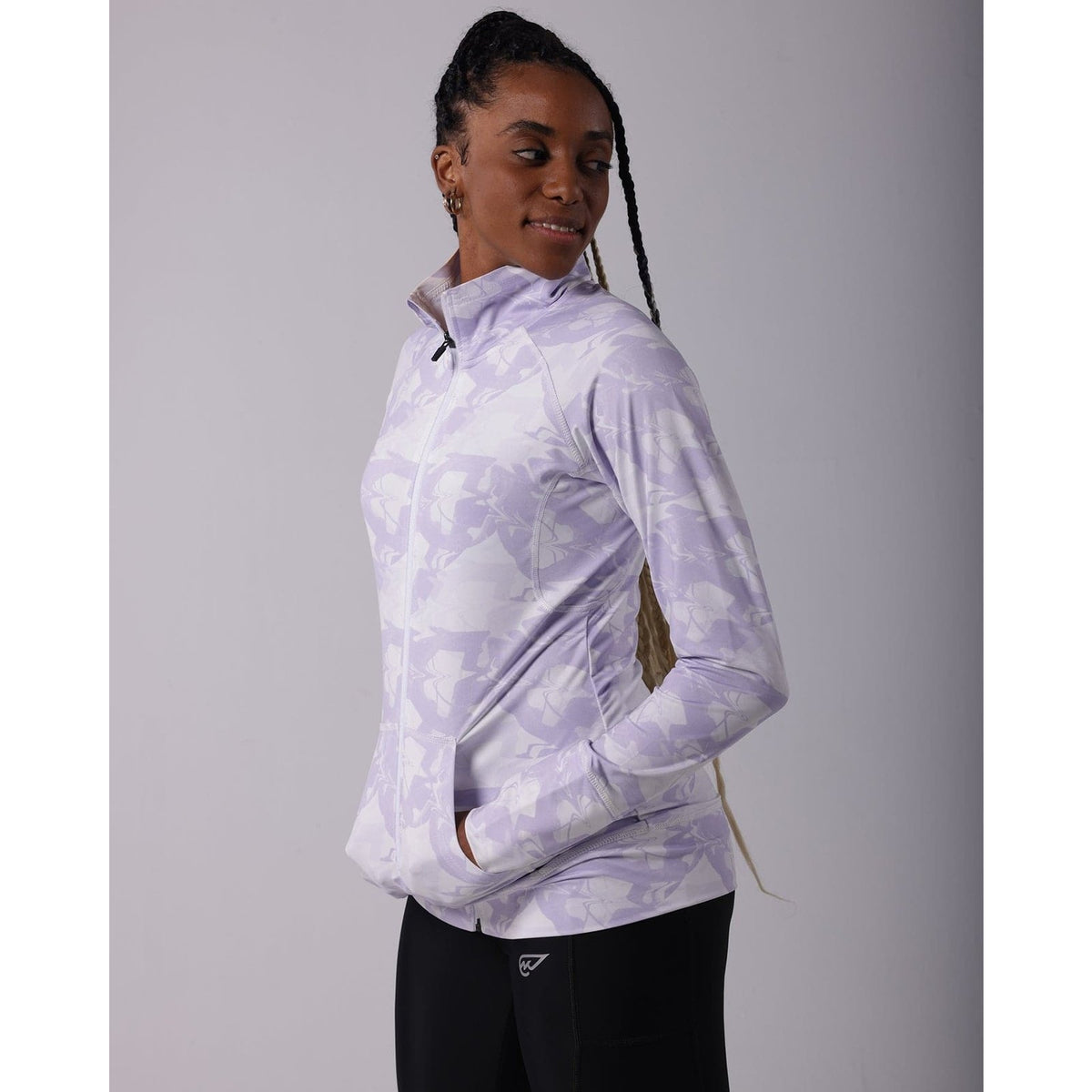 Purple Marble Track Top - Sporty Pro