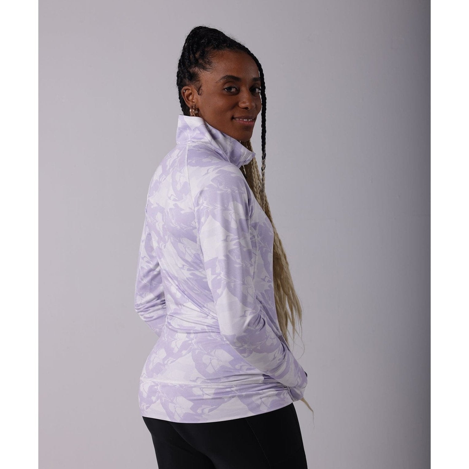 Purple Marble Track Top - Sporty Pro