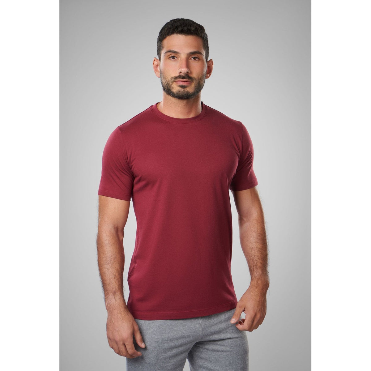 T-Shirt Basic Round Neck - Bourdeax