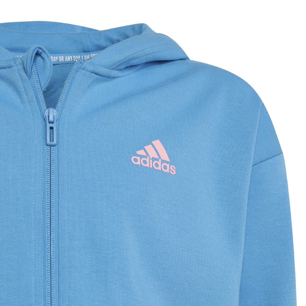 Adidas Girls 3 stripes Full zip Hoodie G 3S FZ HD Sporty Pro