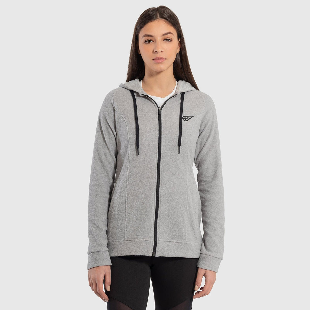 Full-Zip Fleece Hoodie - Sporty Pro