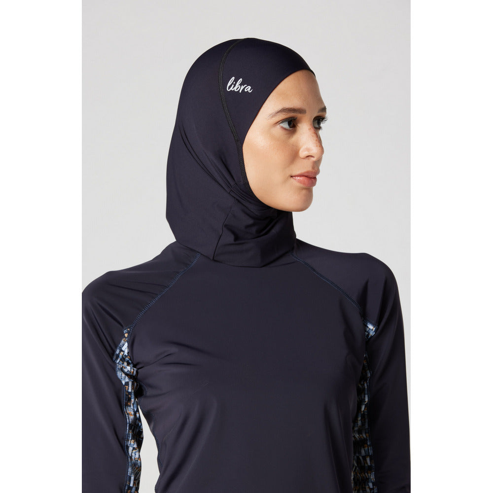 Dark Navy Ultra-Fit Swim Hijab - Sporty Pro
