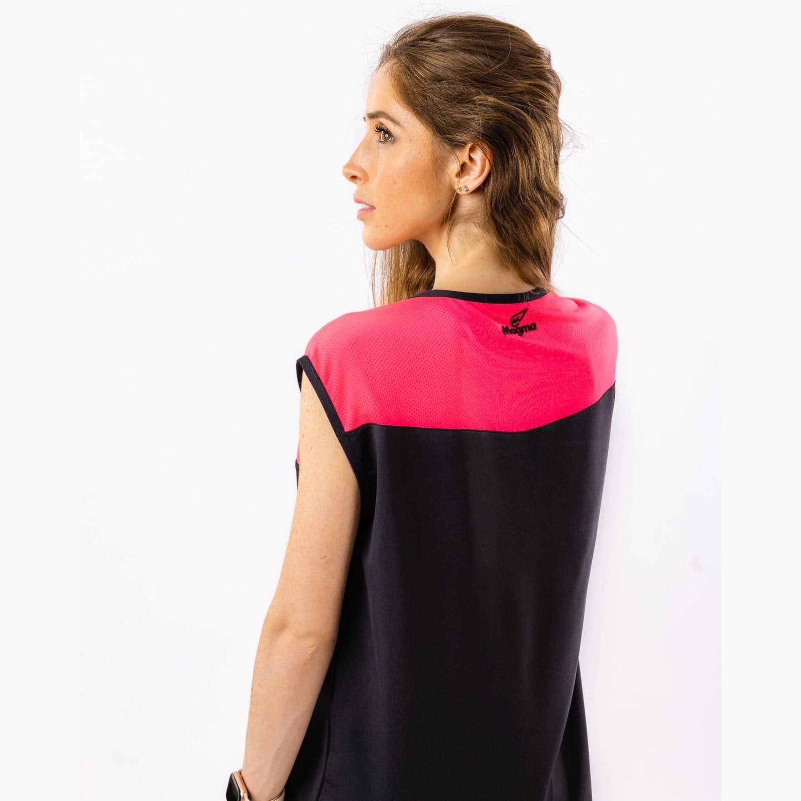 Femme Soft Sleeveless Top in Rose Red - Sporty Pro