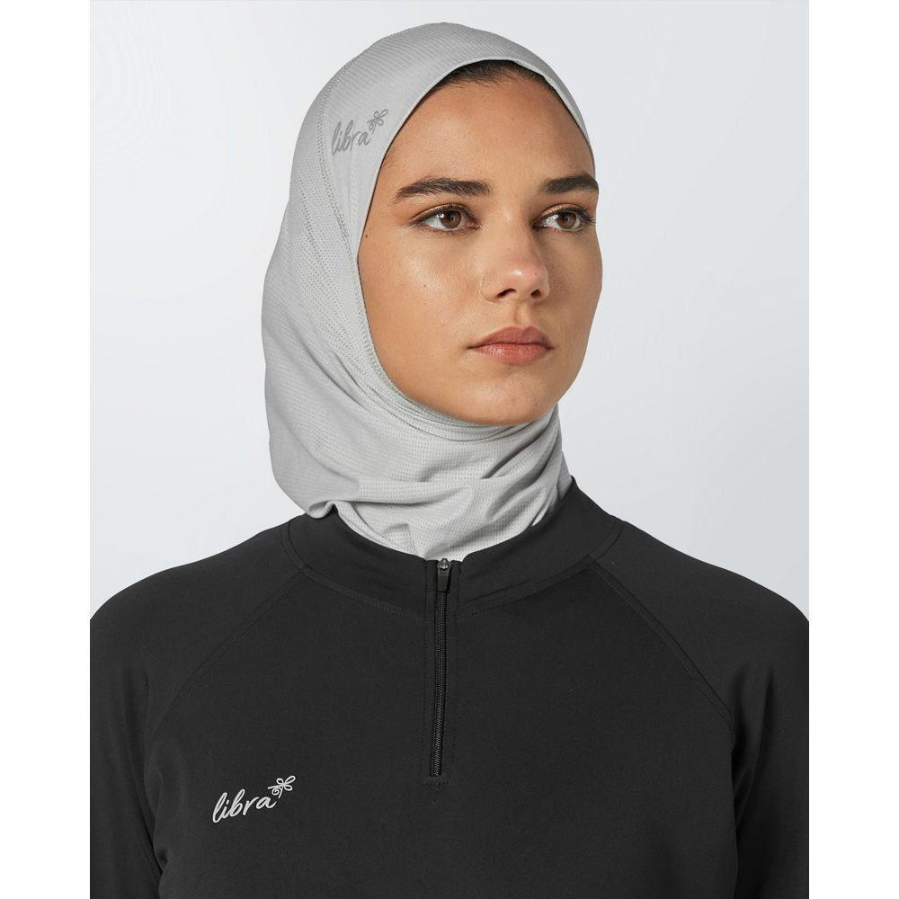 Raindrop Grey Hijab Light - Sporty Pro