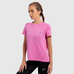 Solid Color Training Crew in Pink - Sporty Pro