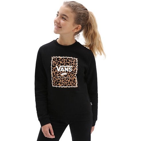 Vans Girls Leopard Box Crew