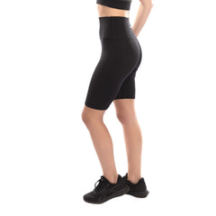 High Rise Cycling Short In Black - Sporty Pro