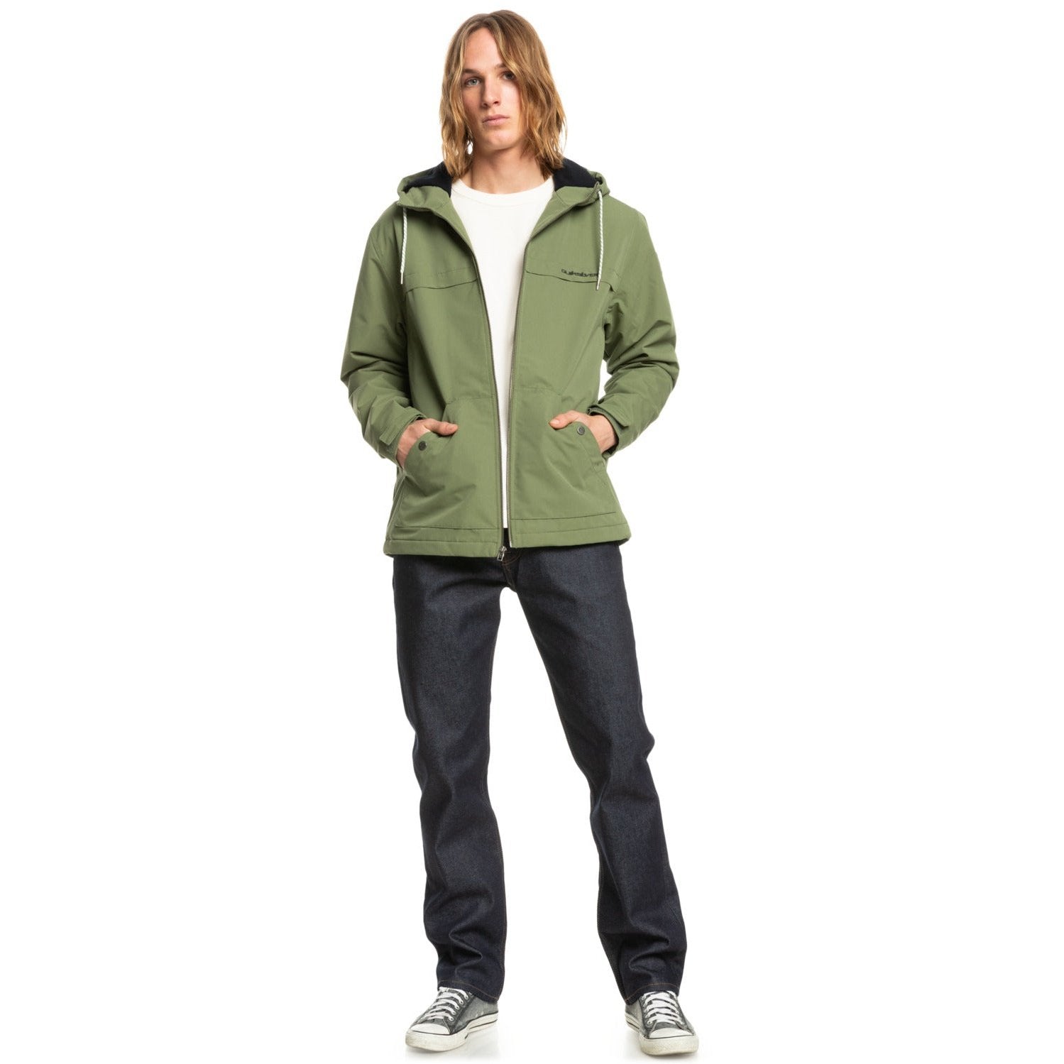 Waiting Period Water Resistant Parka Jacket Men QUIKSILVER