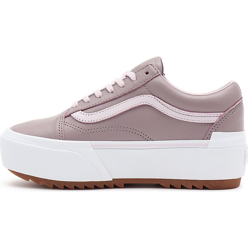 Vans Tumbled Leather Old Skool Stacked Shoes