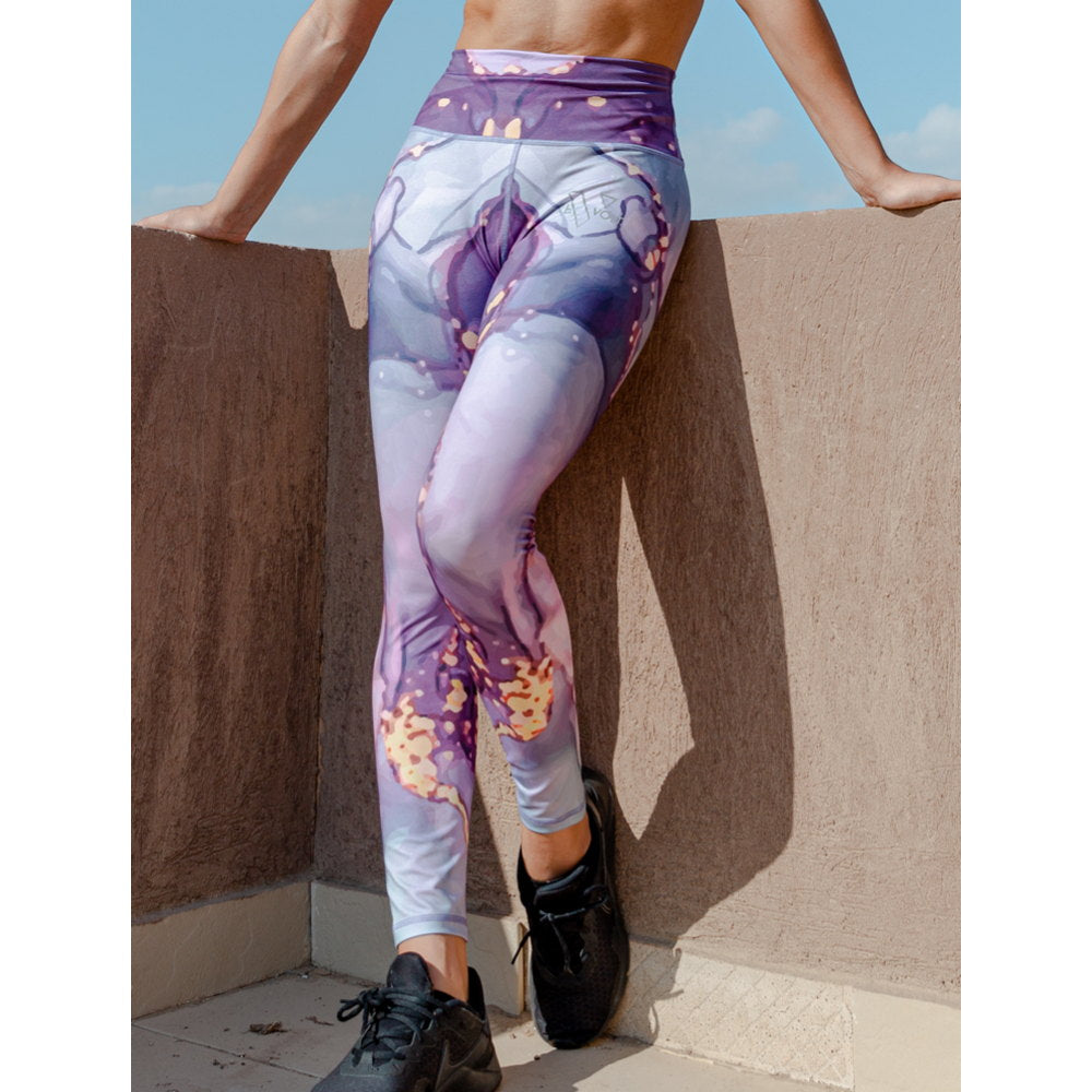 Purple Limestone Leggings - Sporty Pro