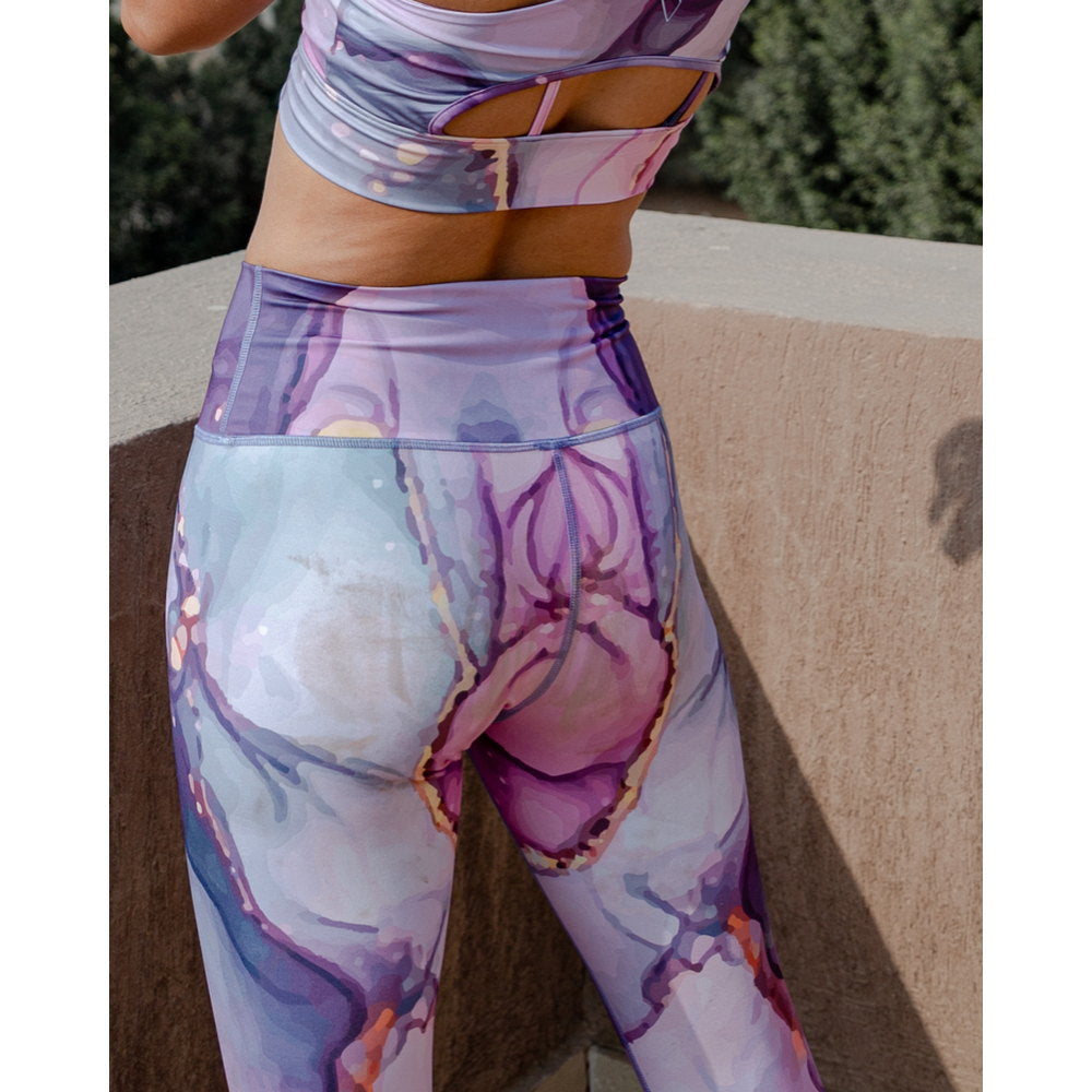 Purple Limestone Leggings - Sporty Pro