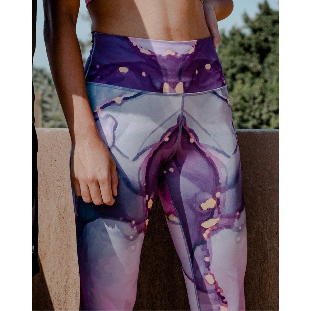 Purple Limestone Leggings - Sporty Pro