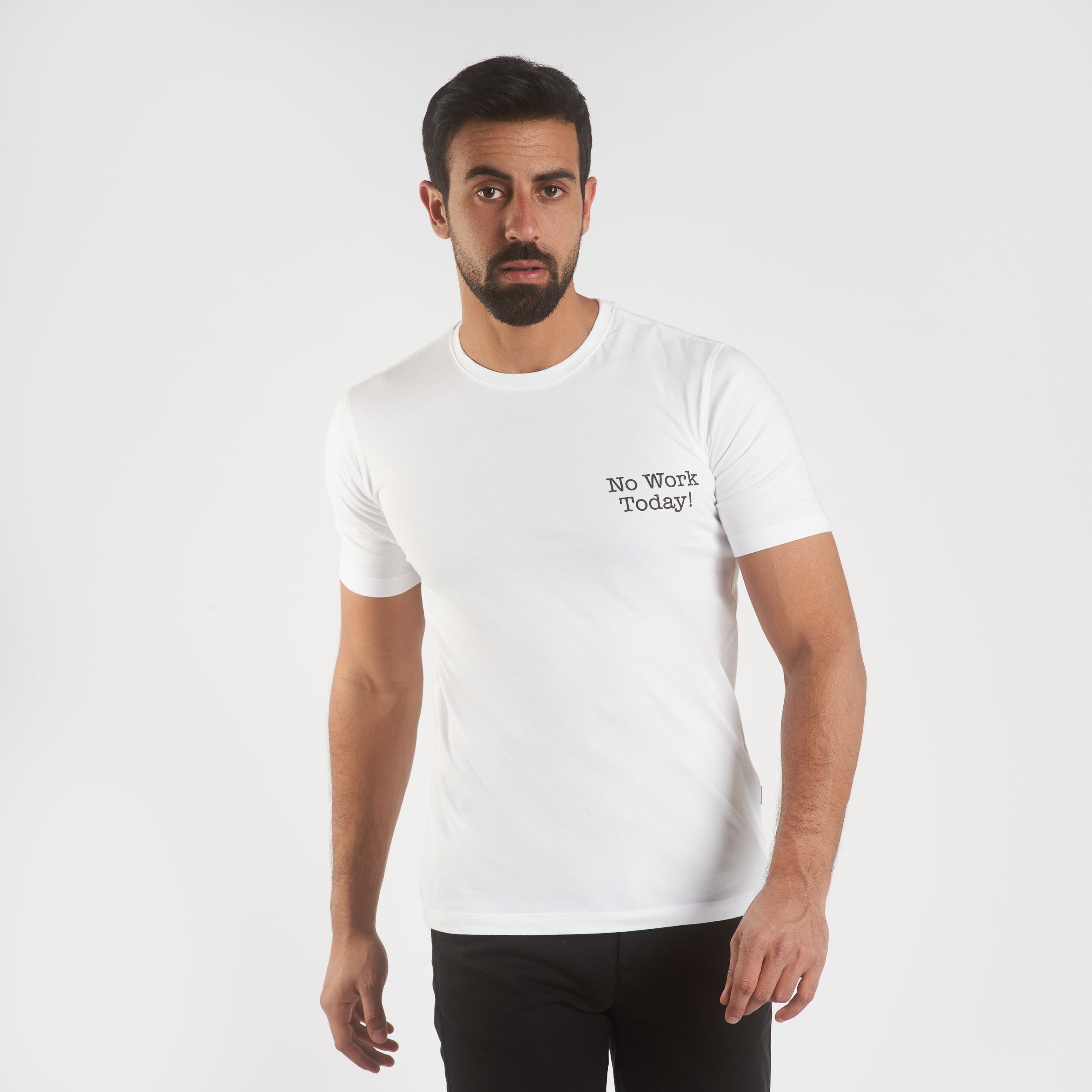 Printed  short sleeves t-shirt - White